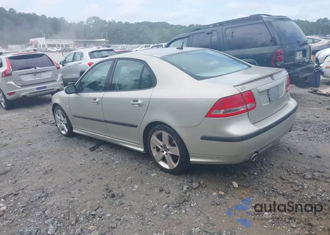 2007 Saab 9-3 Aero из США, поврежденный, VIN YS3FH41U071010200